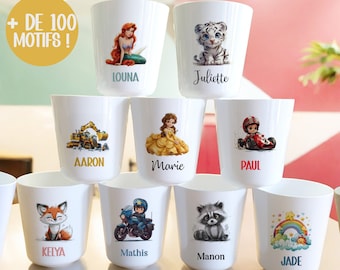 Personalized children's plastic cup/Unbreakable children's glass/Maternal cup/Children's first name cup