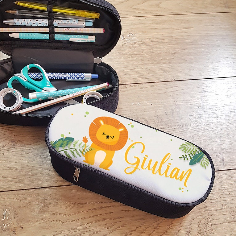 Trousse Personnalisée avec Prénom Lion