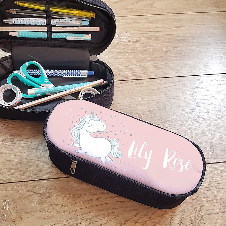 Trousse Personnalisée avec Prénom Licorne