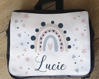 Petit sac à langer personnalisé - Pochette à vadrouille Arc en ciel