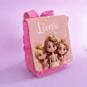 Sac à dos enfants/ cartable enfant/sac à dos personnalisé/sac à dos maternelle/sac à dos prénom enfant/cartable maternelle Princesses