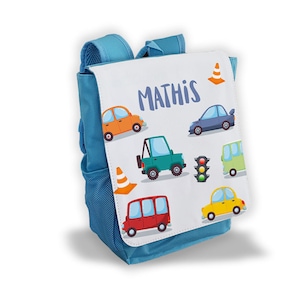 Sac à dos enfant personnalisé crèche / maternelle Voitures