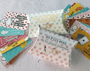 Set of 12 "Vouchers for" - Special Young dad or mom|Original dad box gift|Dad gift idea|future dad gift|Personalized dad gift