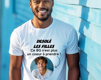 Personalisiertes Junggesellenabschieds-T-Shirt mit Foto eines attraktiven Mannes, T-Shirt für das Bräutigam-Team, Junggesellenabschieds-T-Shirt, T-Shirt für den zukünftigen Bräutigam, Junggesellenabschieds-Team, Bräutigam-Team