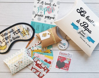 Boite à papa personnalisée à son nom|Idée cadeau papa|Idée cadeau futur papa|Cadeau papa bébé| Cadeau papa personnalisé