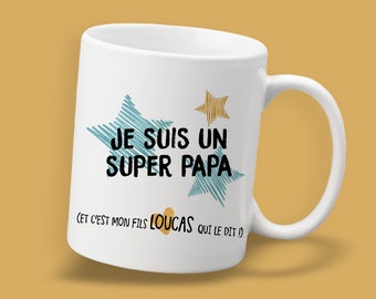 Mug Super Dad personalized front