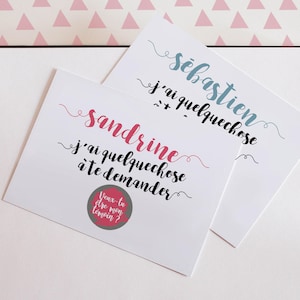 Carte à gratter Demande au témoin
