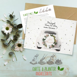 Cartão para plantar para sua testemunha