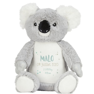 Peluche doudou personnalisée Koala imprimée image 1