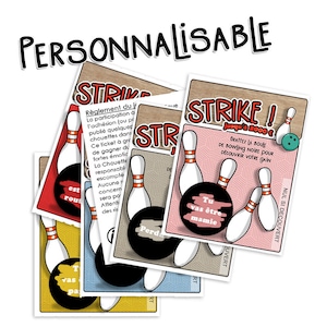 Ticket à gratter Strike personnalisé|Annonce grossesse avec message surprise|Carte à gratter|Annonce grossesse personnalisé à gratter