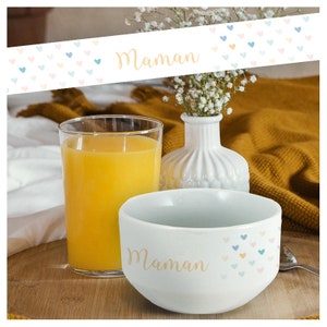 Personalized bowl with first name - Heart