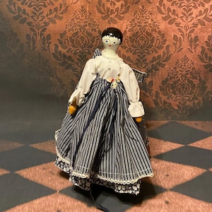 Vintage Wooden Haunted Doll - Articulated Swedish Doll - Magical Doll