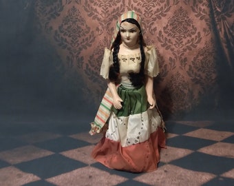 Two Antique Vintage Darling Ethnic Gypsy Dolls