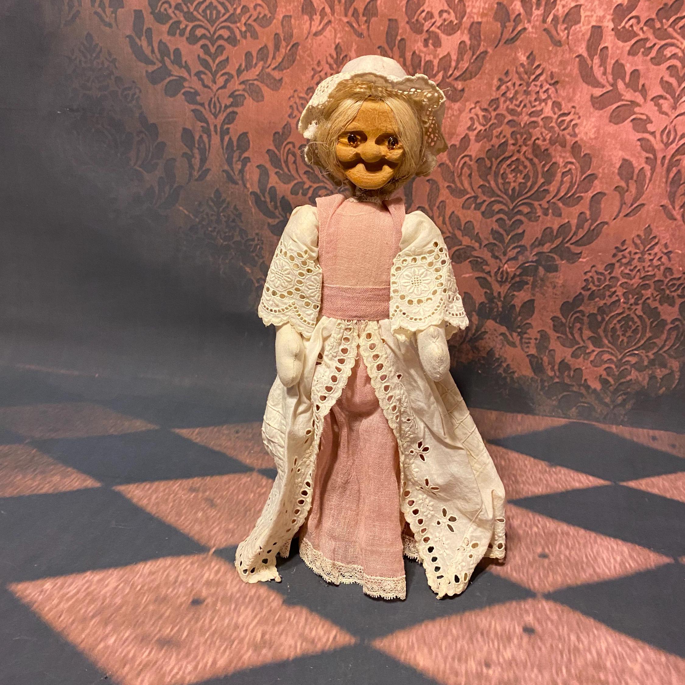 Creepy Handmade Doll: Wood Carved Haunted Antique Oddity - Etsy