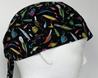 Fishing Scrub Hat - Etsy