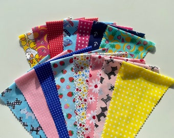100 Spring Summer Dog Groomers Grooming Necktie Bandanas Mixed sizes - Polycotton S, M, L, XL