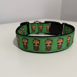 Handmade Groot guardian of the galaxy superhero dog collar - Retro - Comic