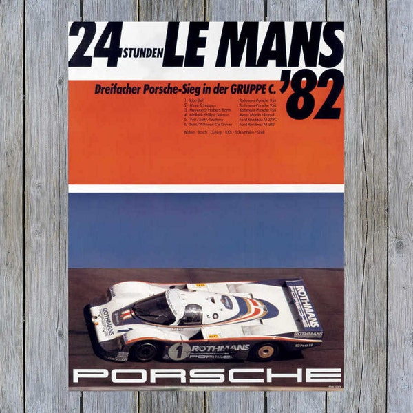 Poster 24 h du Mans moto 1983 - Collection