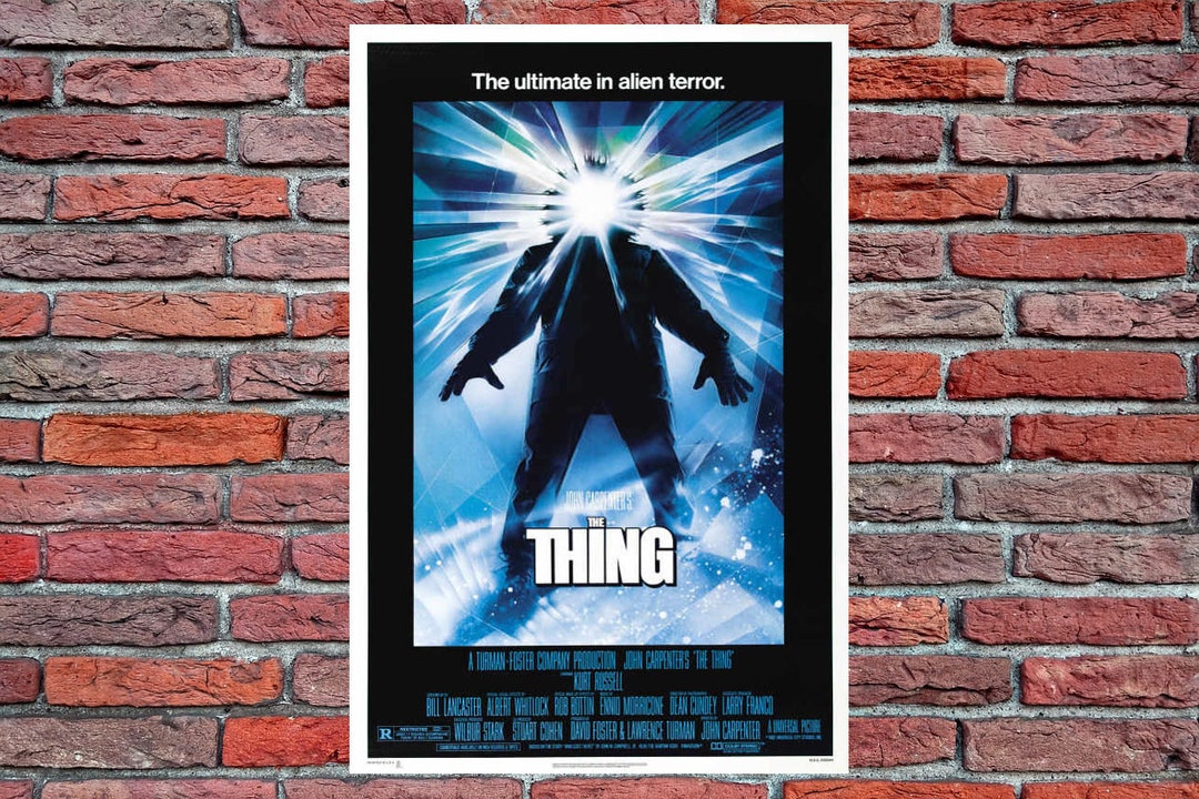 1982 The Thing Movie Poster Print Kurt Russell Alien RJ MacReady - Foto 9