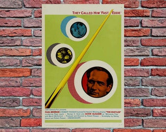 1961 The Hustler with Paul Newman vintage movie poster print