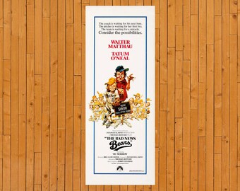 1976 The Bad News Bears Insert vintage comedy movie poster print