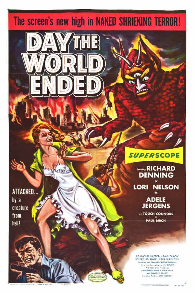 1960 BEYOND THE TIME BARRIER VINTAGE SCI FI MOVIE POSTER PRINT STYLE B 24x16