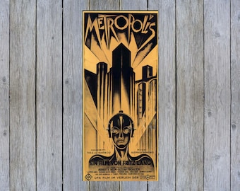 1927 Metropolis vintage movie poster print