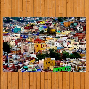 Guanajuato Mexico Cityscape landscape poster print