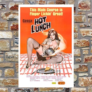 1978 Hot Lunch vintage adult film movie poster print