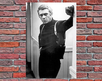 Vintage Steve McQueen in Bullitt photo movie poster print