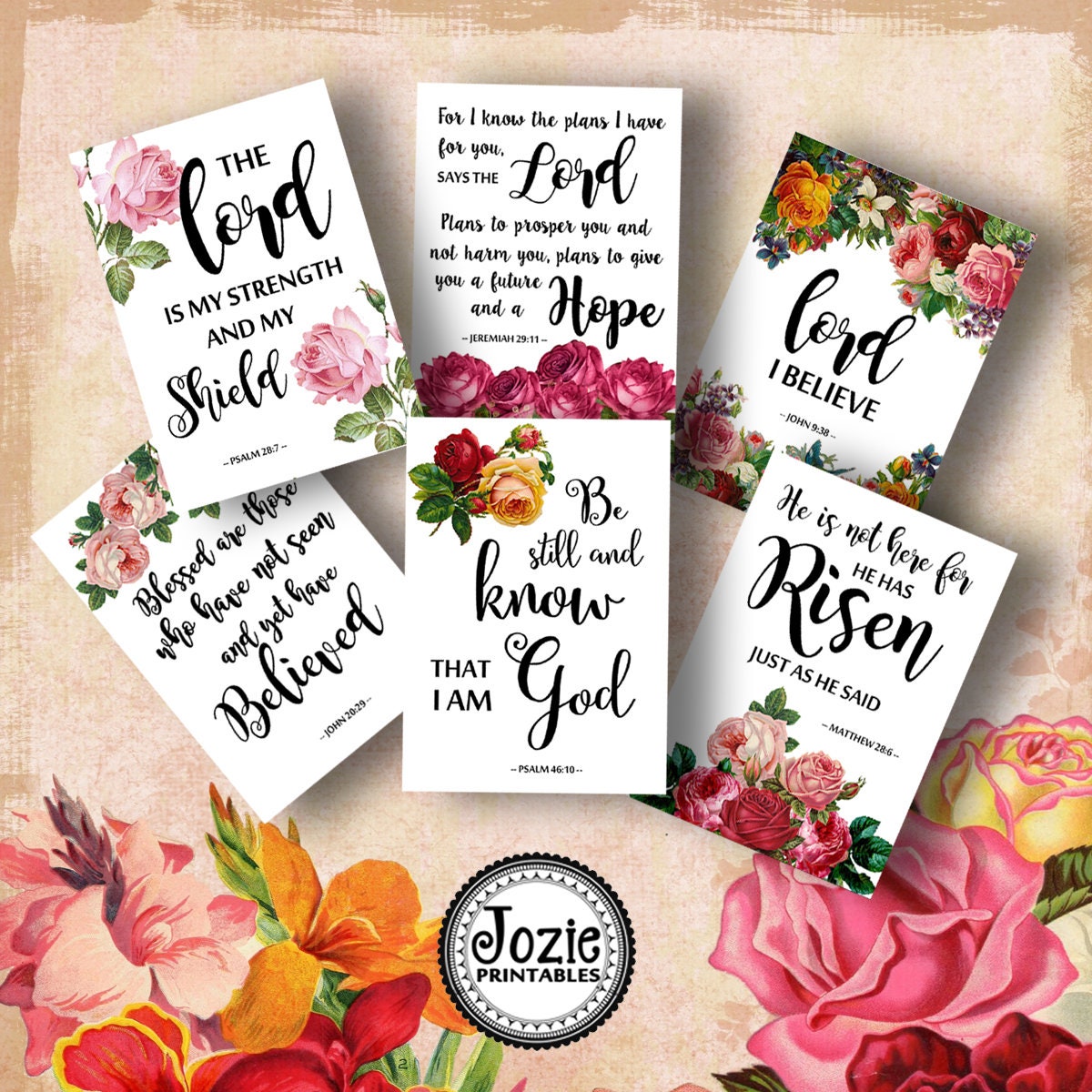 Printable Prayer Cards Bible Verse Tags Scripture Art - Etsy