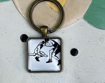 Wrestling Keychain: Men's Sports Gift