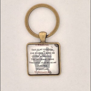 I Wrestle, It Defines Me... Keychain - FREE SHIPPING