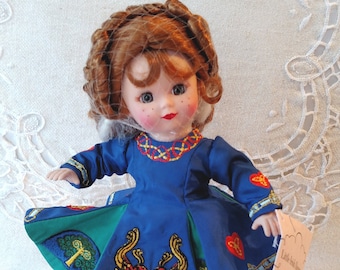 Little Irish Dancer アレクサンダー・ドール ネイビーブルー 美術品・アンティーク・コレクション Little Irish Dancer