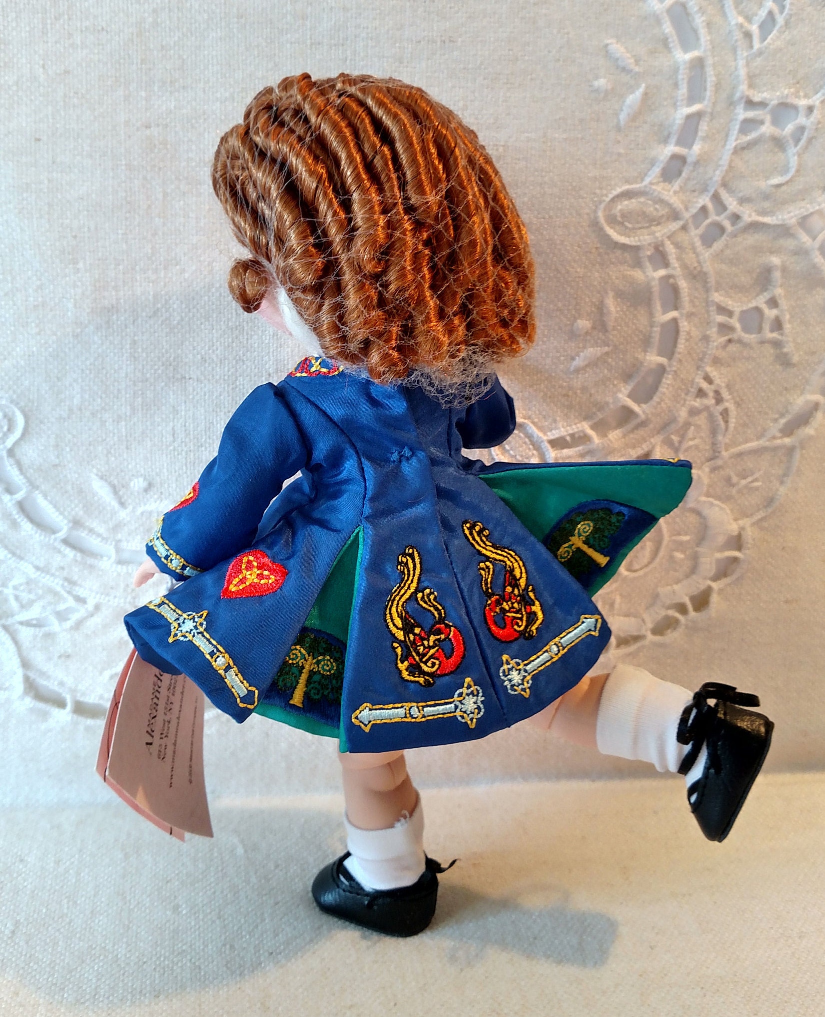 Little Irish Dancer アレクサンダー・ドール ネイビーブルー Little Irish Dancer, Articulated, Madame Alexander, 8