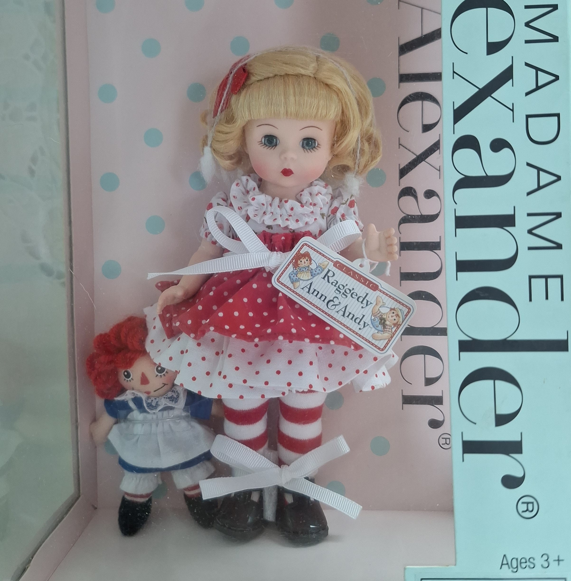 Raggedy Ann & Me, Bent Knee, HTF, Madame Alexander, 8