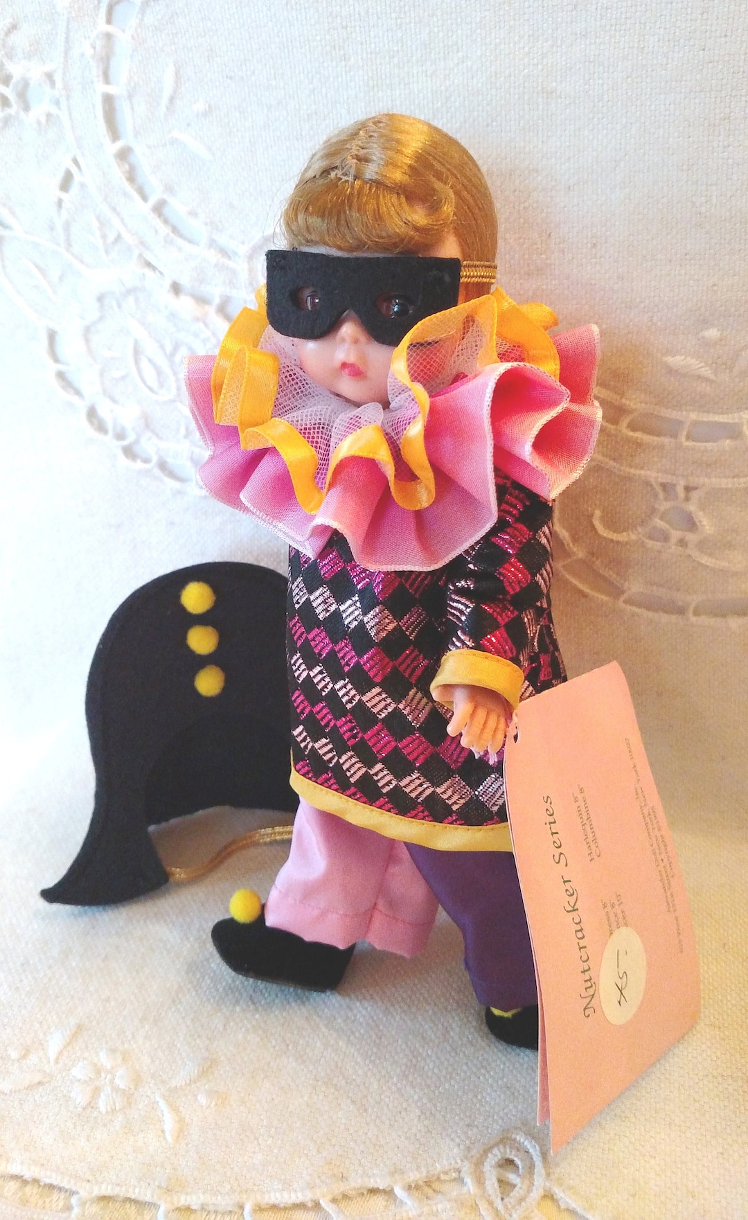 Harlequin, Nutcracker Series, Comedia Del Arte, Italian Theater, Madame Alexander, 8 Vintage