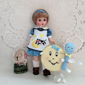 Hey Diddle Diddle, Limoges Box, HTF, Madame Alexander, 8" Doll, Dish, Spoon, Nursery Rhyme, Box, Wrist Tag, Paperwork