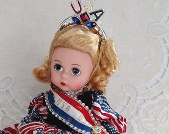 Wendy Salutes the Olympians, Limited Edition, Madame Alexander, 8" Doll, Platinum, 1996 ONLY, COA, Box, Wrist Tag, Paperwork