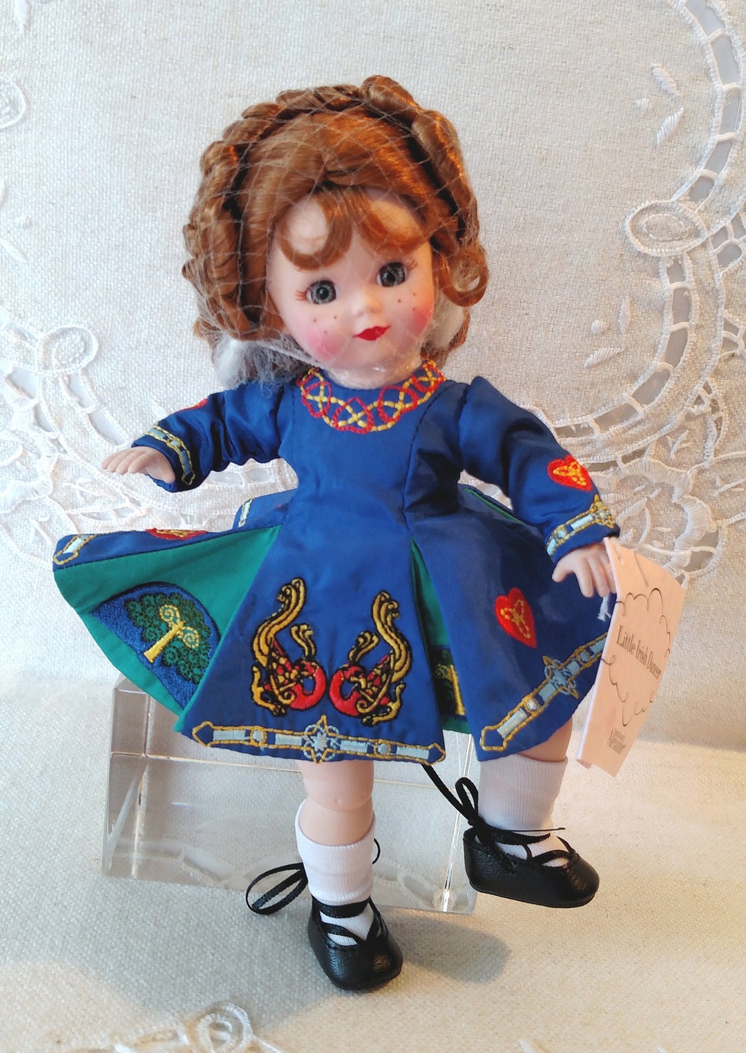 Little Irish Dancer アレクサンダー・ドール ネイビーブルー Little Irish Dancer, Articulated, Madame Alexander, 8