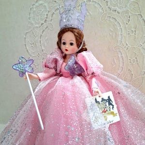 Glinda the Good Witch, 42405, 70th Anniversary, Madame Alexander, 10&quot; Wizard of Oz Doll, Wand, Crown, Butterfly Necklace, Box, Wrist Tags(2)