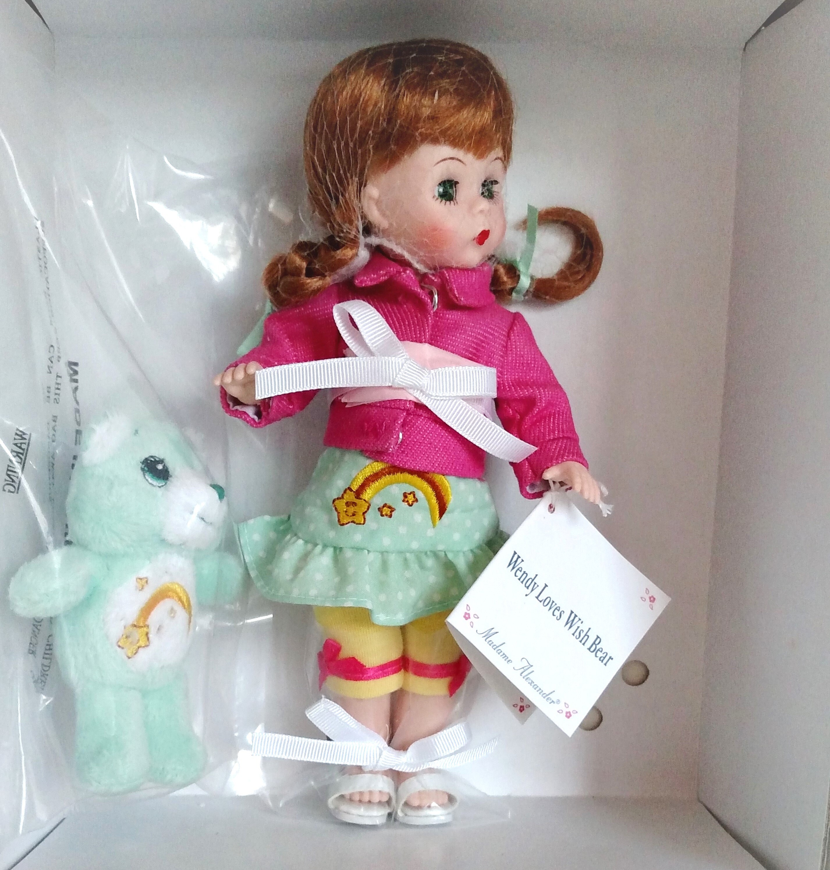 Wendy Loves Wish Bear, HTF, Care Bears, Madame Alexander, 8