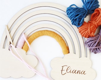 Kit d'artisanat arc-en-ciel personnalisé : artisanat de bricolage personnalisé pour un plaisir créatif - cadeau artistique pour les enfants et les adultes