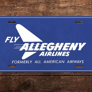 Allegheny Airlines License Plate