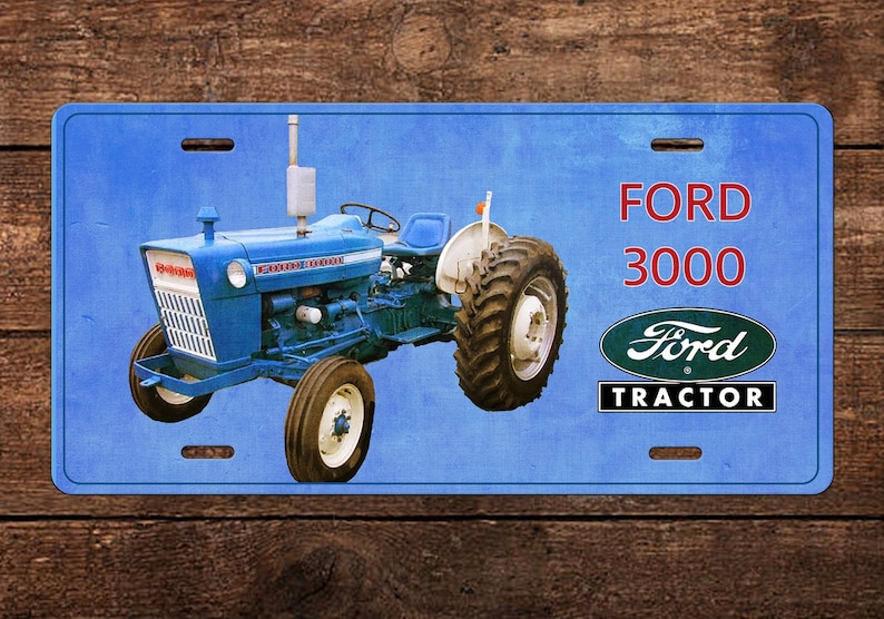 Ford Tractor 3000 Series License Plate Etsy