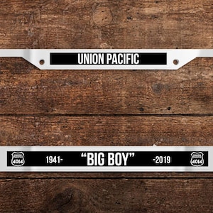 Union Pacific (UP) Big Boy 4014 Chrome License Plate Frame