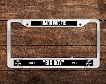 Union Pacific (UP) Big Boy 4014 Chrome License Plate Frame