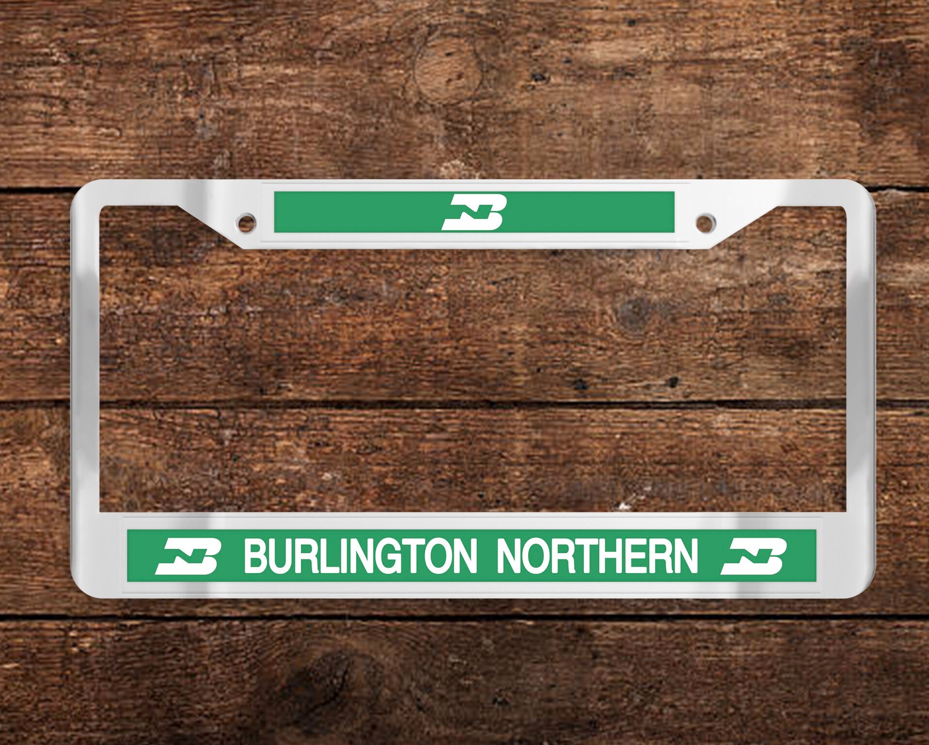 Burlington Northern BN Chrome License Plate Frame Etsy.de
