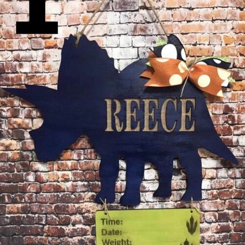 Dinosaur Trex Baby Door Hanger/hospital/it's a Etsy