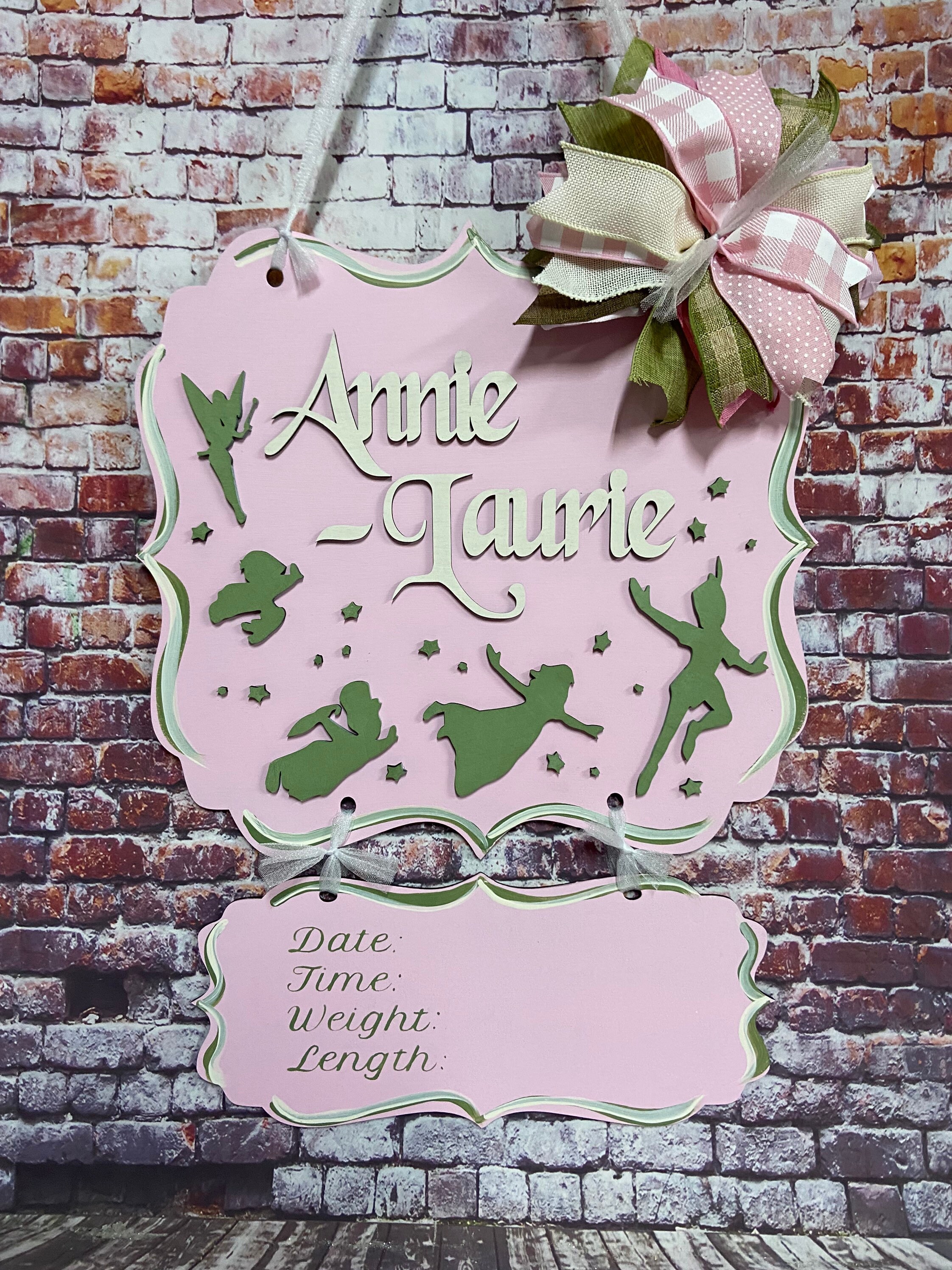 Peter Pan Hospital Door Hanger Etsy